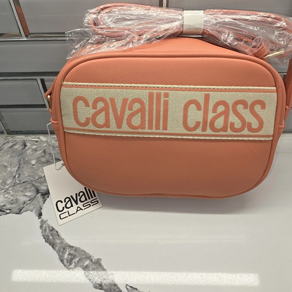 Cavalli‎ Class Lucilla Camera Bag in Coral Haze Color NWT